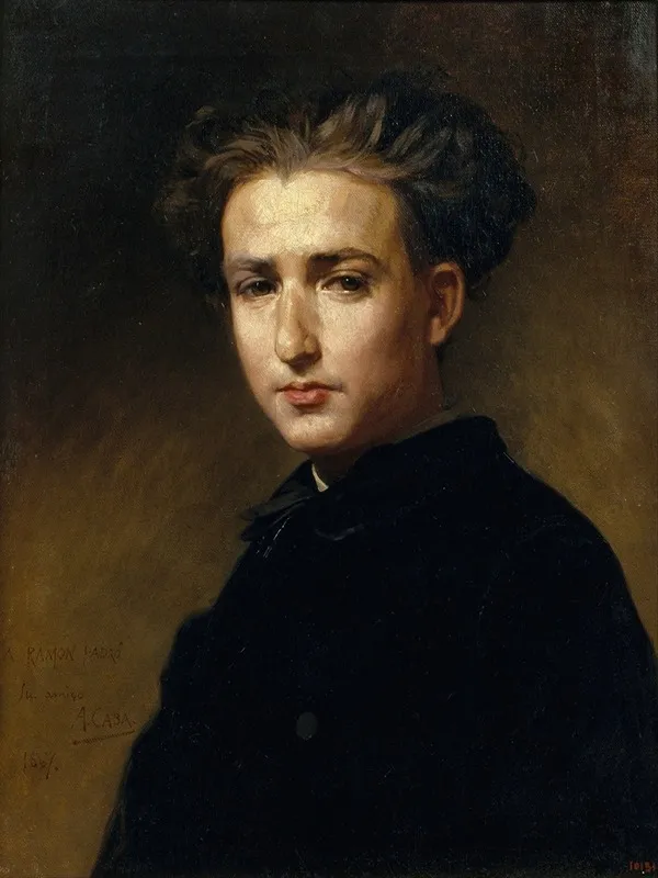 Portrait Of The Painter Ramon Padro Wall Art by Antoni Caba - High-Resolution Digital Print