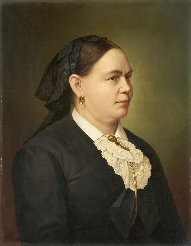 Portrait Of The Patron Anna Fedder Wall Art by Sebastian Luz - High-Resolution Digital Print