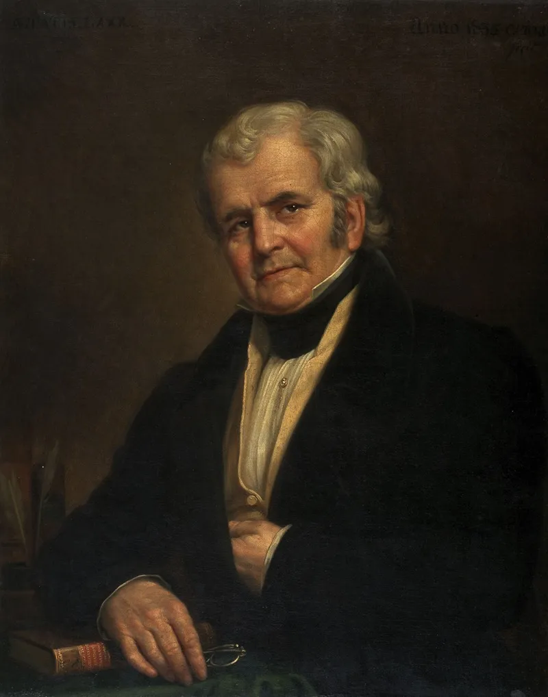 Portrait Of The Politician And Agriculturalist Jean Louis Van Aelbroeck Wall Art by Charles Picqué - High-Resolution Digital Print