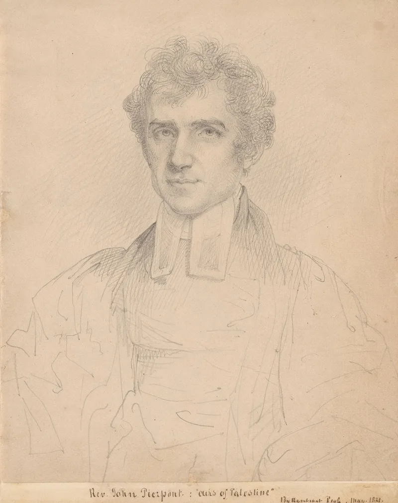 Portrait Of The Rev John Pierpont 1785 1866