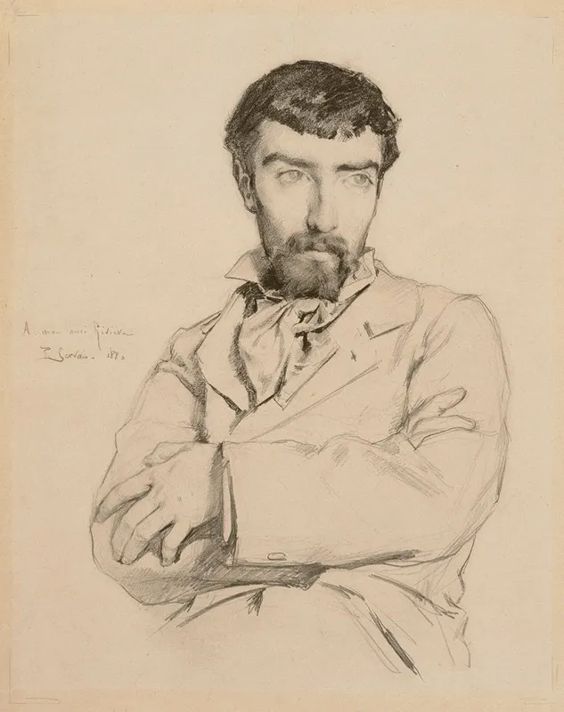 Portrait Of The Sculptor Jean Riviere
