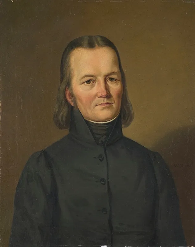 Portrait Of The Seminary Dean Joseph Durr Wall Art by Wilhelm Dürr - High-Resolution Digital Print