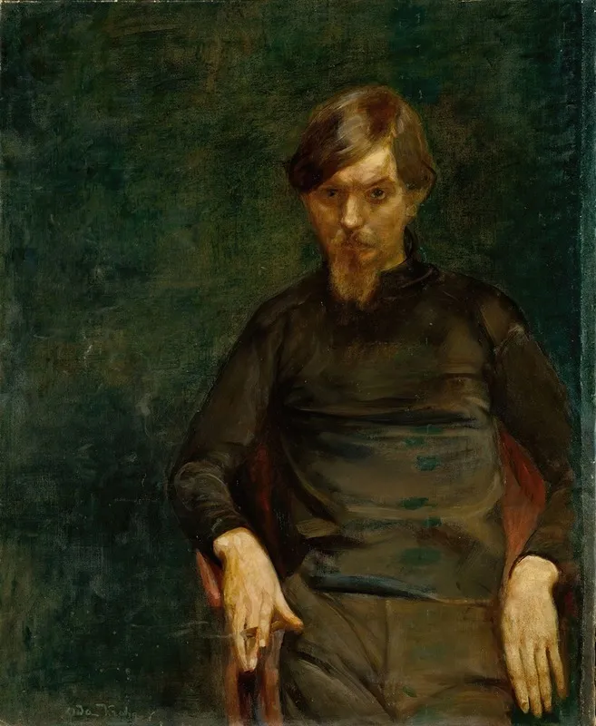 Portrait Of The Swedish Painter Ivar Arosenius Wall Art by Oda Krohg - High-Resolution Digital Print