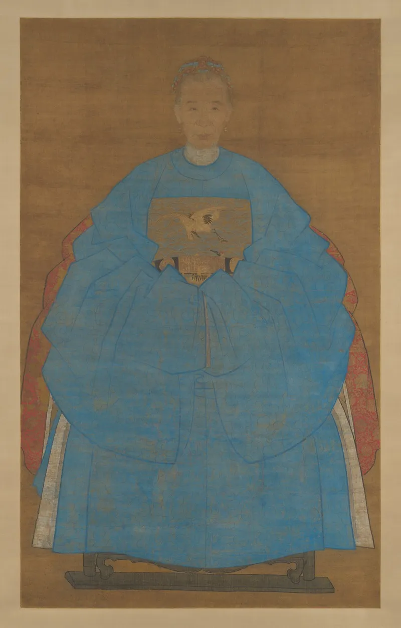Portrait Of The Wife Of Yizhai Wall Art by Ruan Zude - High-Resolution Digital Print
