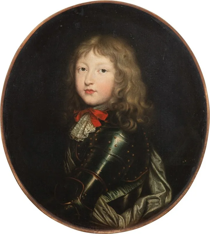 Portrait Of The Young Louis Xiv Wall Art by Henri Testelin - High-Resolution Digital Print