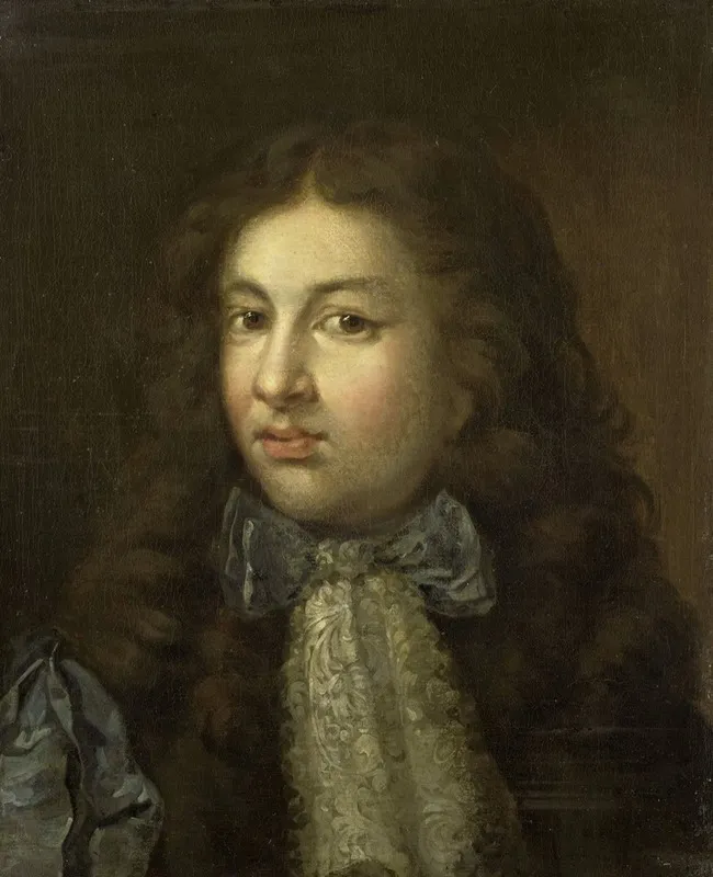 Portrait Of Thedoor Netscher 1661 1728 The Artists Oldest Son Wall Art by Caspar Netscher - High-Resolution Digital Print