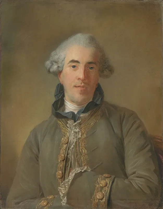 Portrait Of Theophile Van Robais Wall Art by Jean-Baptiste Perronneau - High-Resolution Digital Print