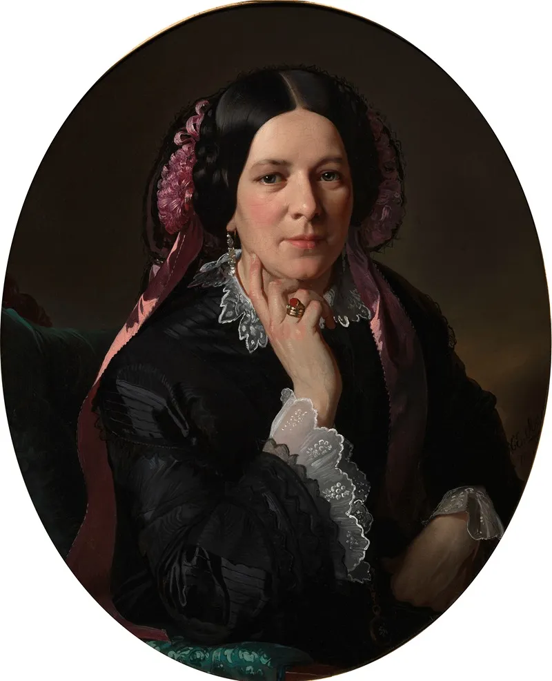 Portrait Of Theresa Hannack 2 Wall Art by Ernst Christian Moser - High-Resolution Digital Print