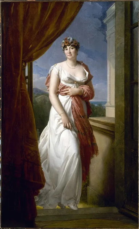 Portrait Of Theresia Cabarrus 1773 1835 Wife Tallien Then Princess Of Caraman Chimay Wall Art by François Gérard - High-Resolution Digital Print