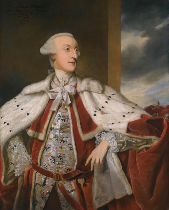 Portrait Of Thomas Bruce Brudenell Bruce Later 1st Earl Of Ailesbury Wall Art by Sir Joshua Reynolds - High-Resolution Digital Print