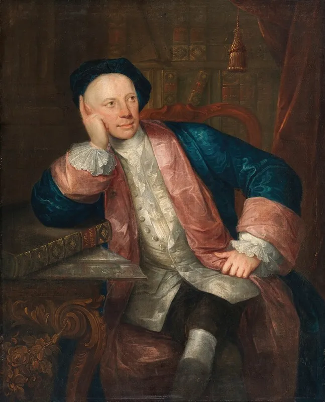 Portrait Of Thomas Sheridan 1719 1788 Wall Art by John Lewis - High-Resolution Digital Print