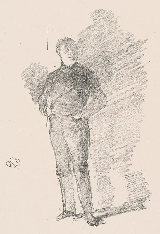 Portrait Of Thomas Way No 2 Wall Art by James Abbott McNeill Whistler - High-Resolution Digital Print