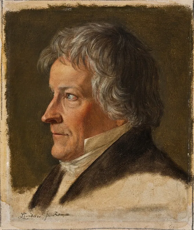 Portrait Of Thorvaldsen 3 Wall Art by Dietrich Wilhelm Lindau - High-Resolution Digital Print