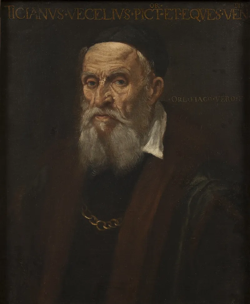Portrait Of Titian 2 Wall Art by Orlando Flacco - High-Resolution Digital Print