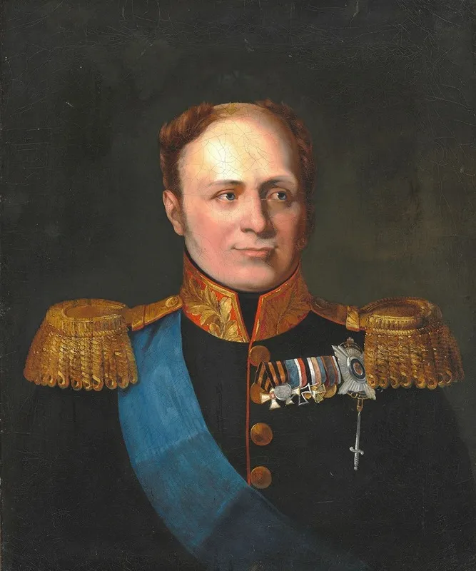 Portrait Of Tsar Alexander I Of Russia Wall Art by George Dawe (manner of) - High-Resolution Digital Print