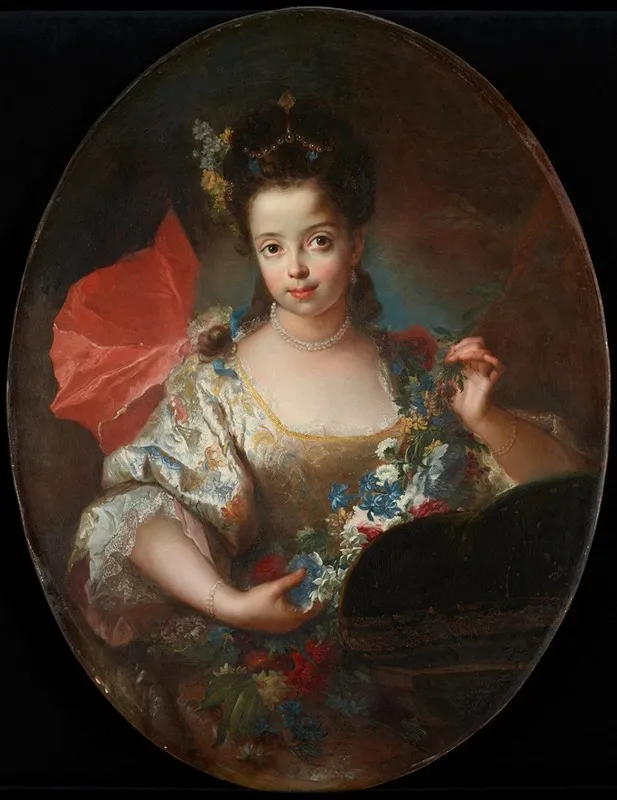 Portrait Of Ursule Anne Dubuisson Wall Art by Antoine Pesne - High-Resolution Digital Print