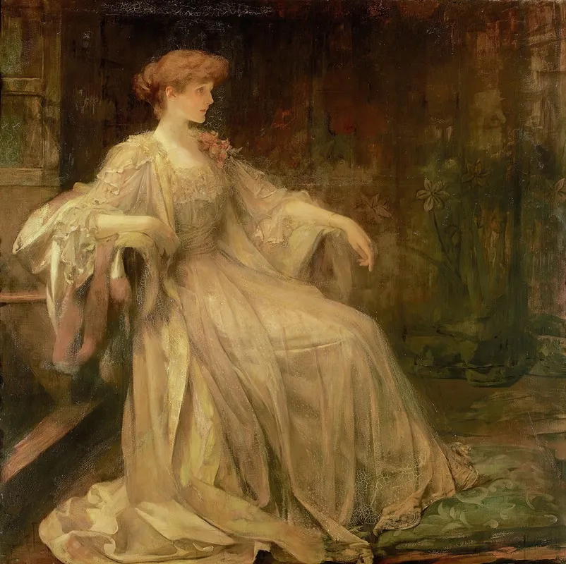 Portrait Of Violet Marchioness Of Granby Wall Art by James Jebusa Shannon - High-Resolution Digital Print