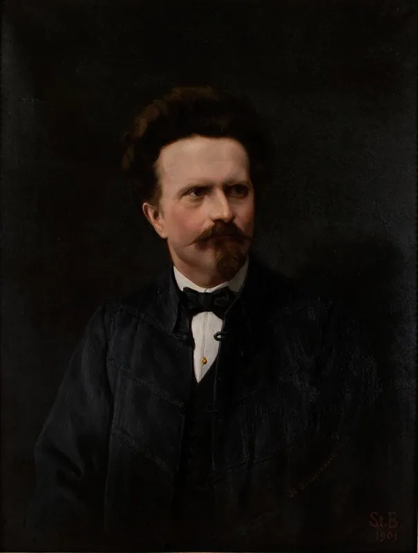Portrait Of Walery Rzewuski Wall Art by Stanisław Bieńkiewicz - High-Resolution Digital Print
