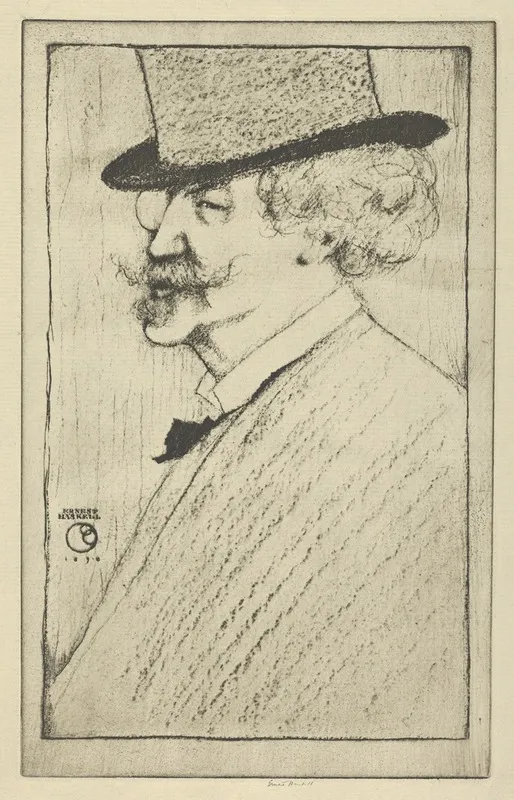 Portrait Of Whistler 2 Wall Art by Ernest Haskell - High-Resolution Digital Print