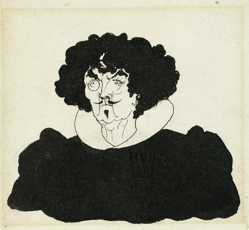 Portrait Of Whistler In Spanish 17th Century Costume Wall Art by Aubrey Vincent Beardsley - High-Resolution Digital Print
