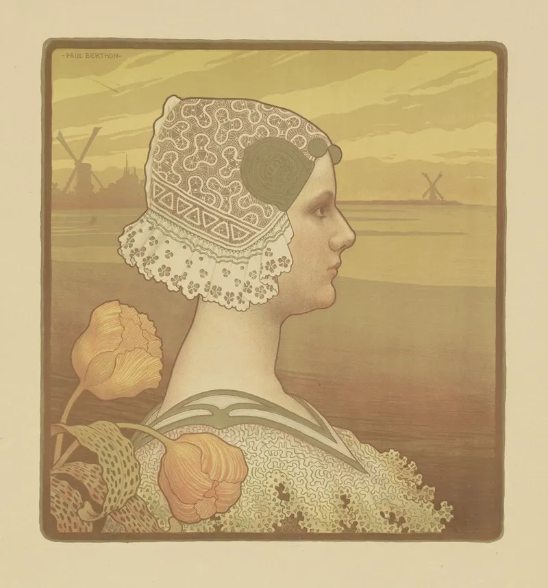 Portrait Of Wilhelmina Queen Of The Netherlands Wall Art by Paul Berthon - High-Resolution Digital Print