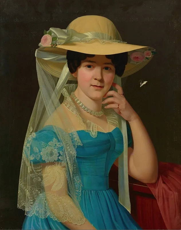 Portrait Of Wilhelmine Von Der Brincken Wall Art by Christian Tunica - High-Resolution Digital Print