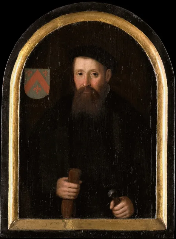 Portrait Of Willem Fransz Van Schoterbosch Wall Art by Cornelis Engelsz. - High-Resolution Digital Print