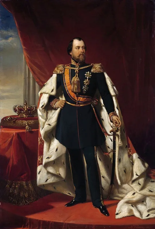 Portrait Of William Iiiking Of The Netherlands Wall Art by Nicolaas Pieneman - High-Resolution Digital Print