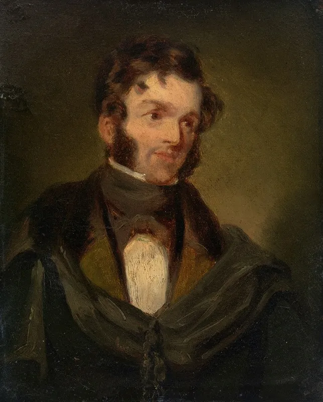 Portrait Of William Smith Obrien 1803 1864 Young Irelander Wall Art by George Francis Mulvany - High-Resolution Digital Print