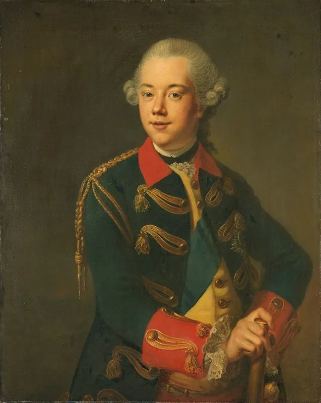 Portrait Of William V Prince Of Orange Nassau Wall Art by Johann Georg Ziesenis - High-Resolution Digital Print