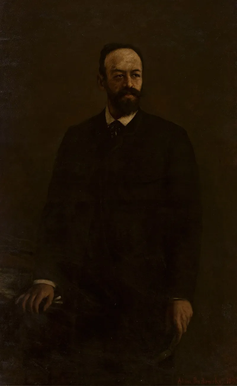 Portrait Of Wladyslaw Kronenberg 1848 1892 Wall Art by Adam Badowski - High-Resolution Digital Print