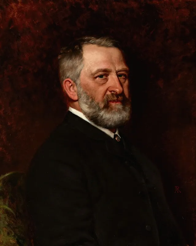 Portrait Of Wladyslaw Luszczkiewicz Wall Art by Alfred Izydor Romer - High-Resolution Digital Print