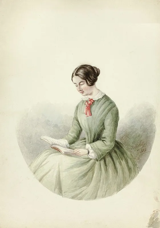 Portrait Of Woman Reading