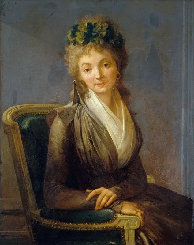 Portrait Presume De Lucile Desmoulins Wall Art by Louis-Léopold Boilly - High-Resolution Digital Print