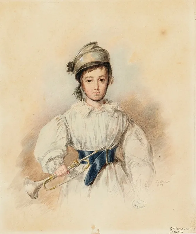 Portrait Presume De Maurice Sand Enfant Wall Art by Candide Blaize - High-Resolution Digital Print