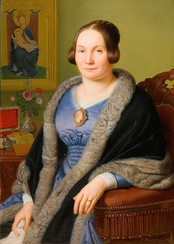 Portrait Soist Margarete Wall Art by Franz Ittenbach - High-Resolution Digital Print