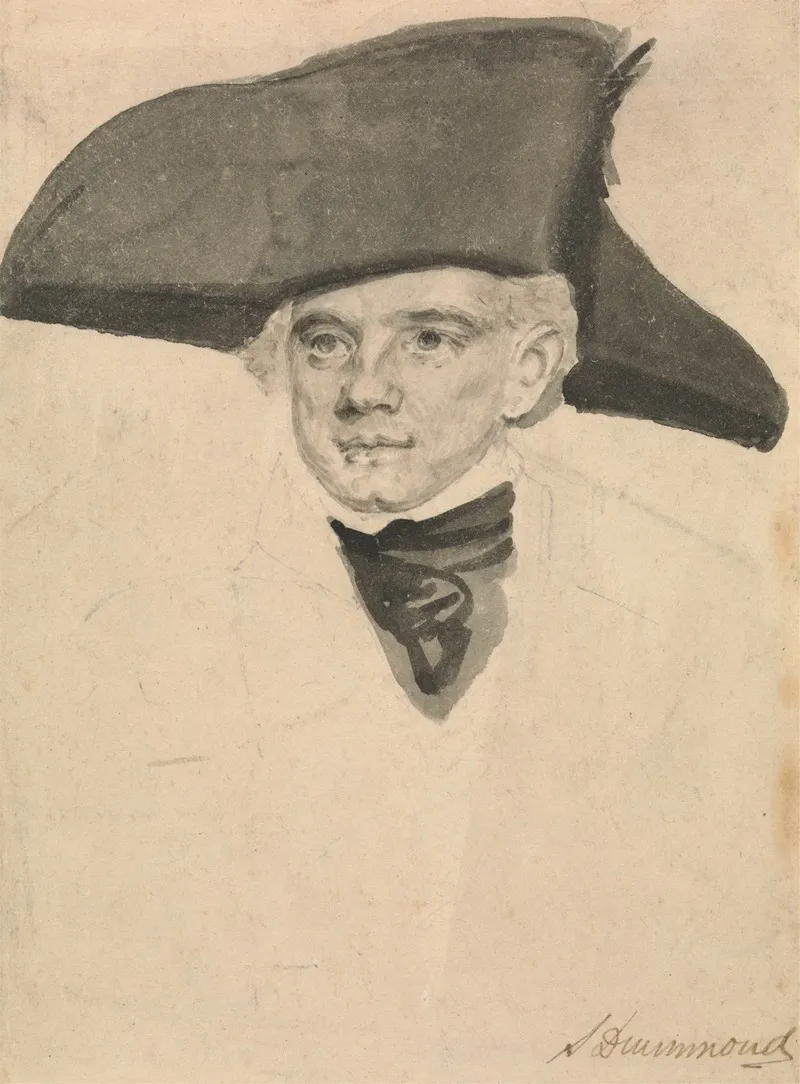 Portrait Study Of A Naval Officer Wall Art by Samuel Drummond - High-Resolution Digital Print