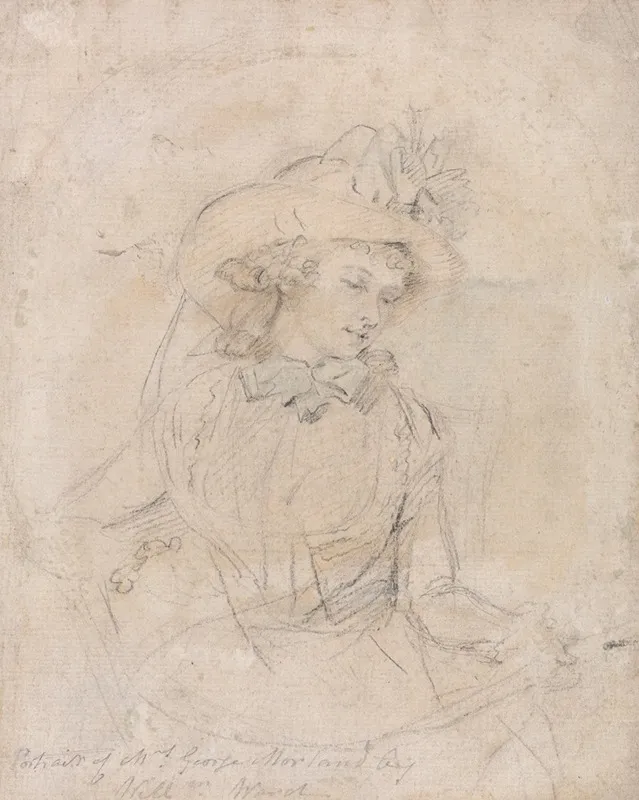 Portrait Study Of Mrs George Morland