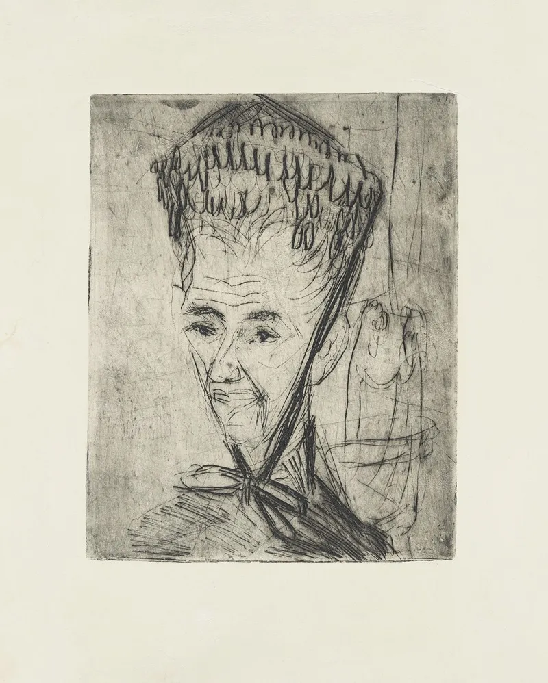 Portrait Wilhelmine Julow Ii Wall Art by Ernst Ludwig Kirchner - High-Resolution Digital Print