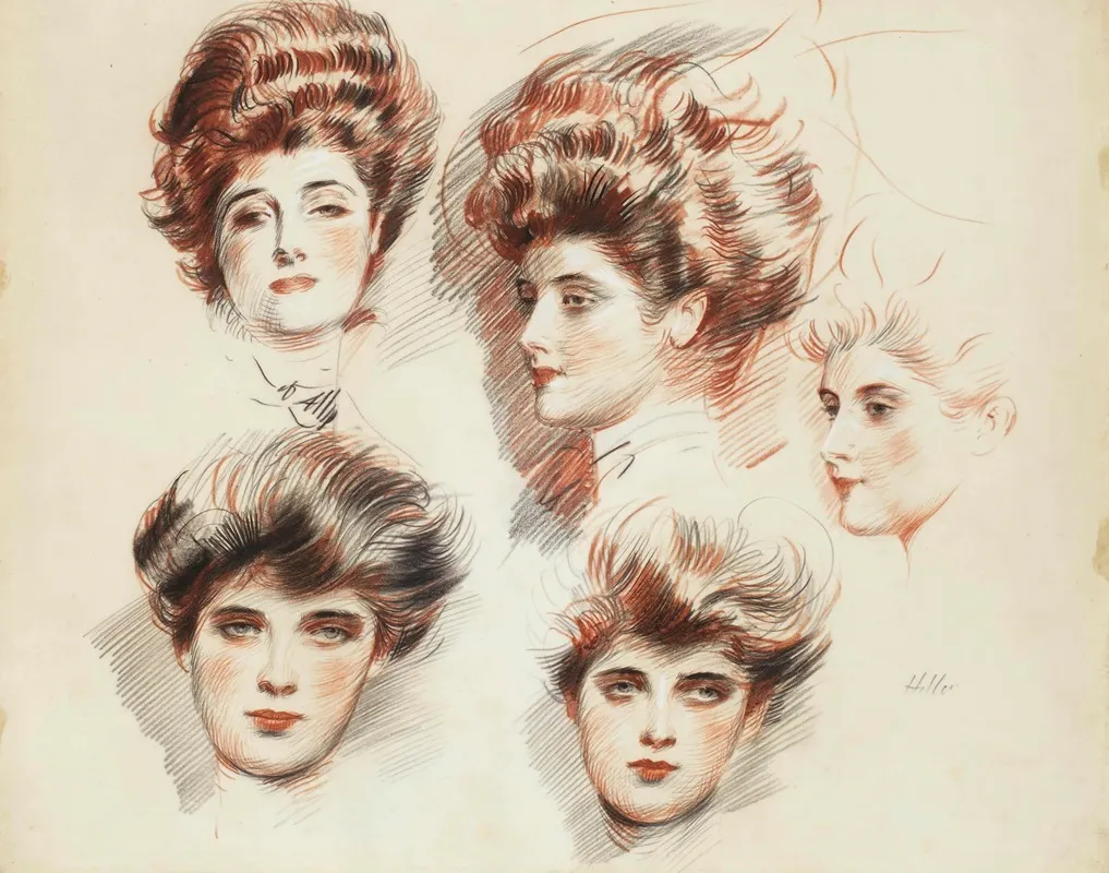 Portraits De Marthe Letellier Et Dellen Helleu