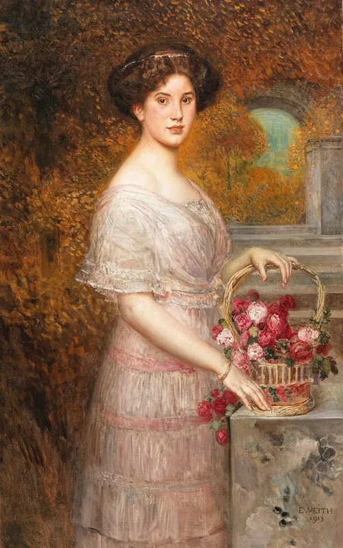 Portrat Annie Sussanka Wall Art by Eduard Veith - High-Resolution Digital Print