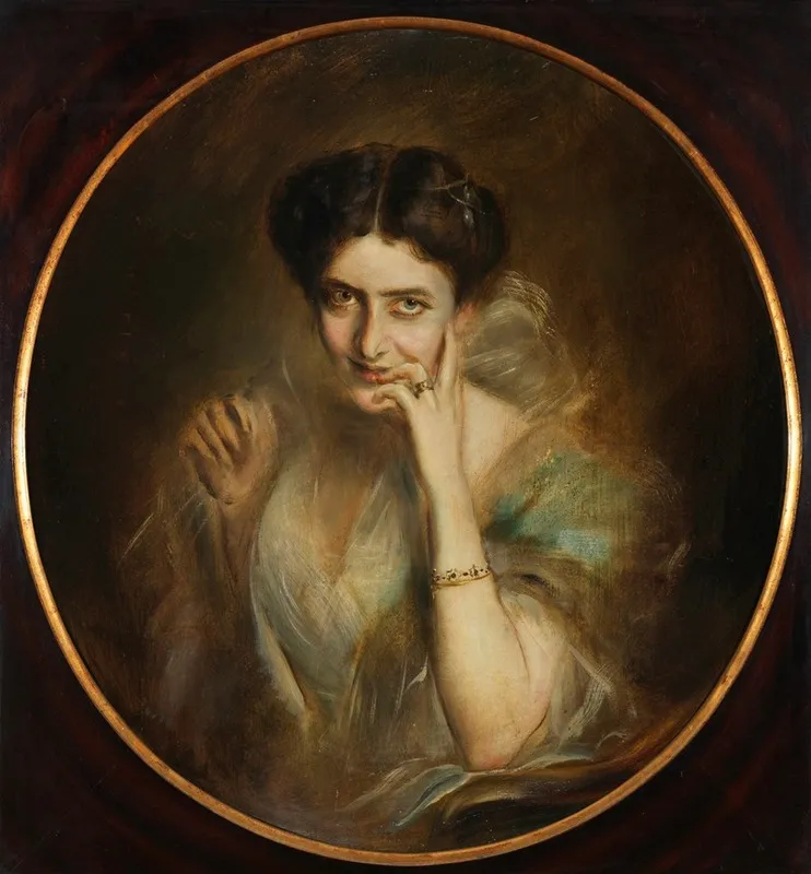 Portrat Der Mary Victoria Lady Curzon Von Kedleston Vizekonigin Von Indien Wall Art by Franz von Lenbach - High-Resolution Digital Print