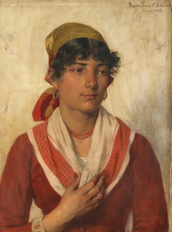 Portrat Der Rosina Ferrari Wall Art by Carl Breitbach - High-Resolution Digital Print