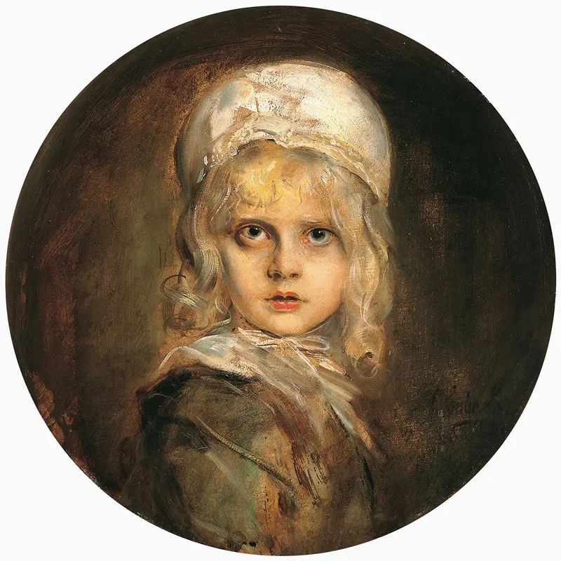 Portrat Der Tochter Marion Lenbach Wall Art by Franz von Lenbach - High-Resolution Digital Print