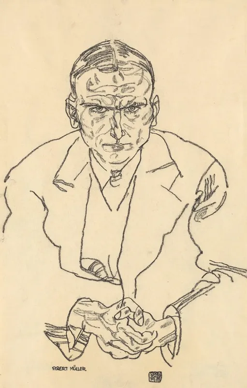 Portrat Des Schriftstellers Robert Muller