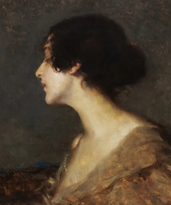 Portrat Einer Dame 2 Wall Art by Carl Von Marr - High-Resolution Digital Print