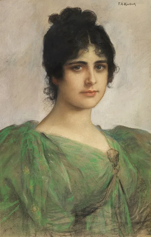 Portrat Einer Dame Berta Riedinger Ort