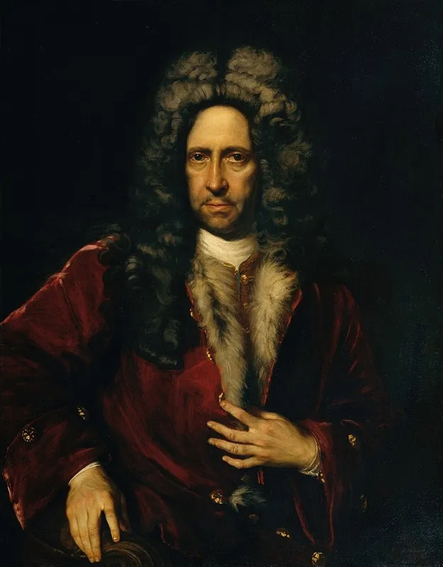Portrat Eines Adeligen Guido Graf Starhemberg Wall Art by Johann Kupetzky - High-Resolution Digital Print