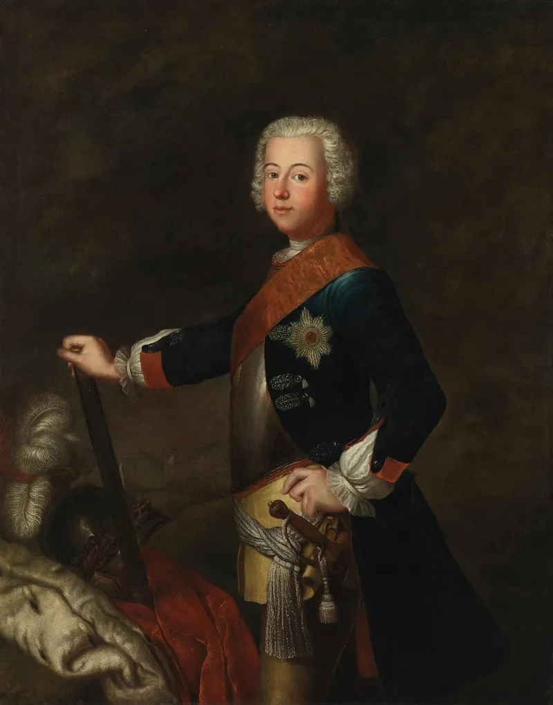Portrat Friedrichs Ii Der Grose Wall Art by Antoine Pesne - High-Resolution Digital Print