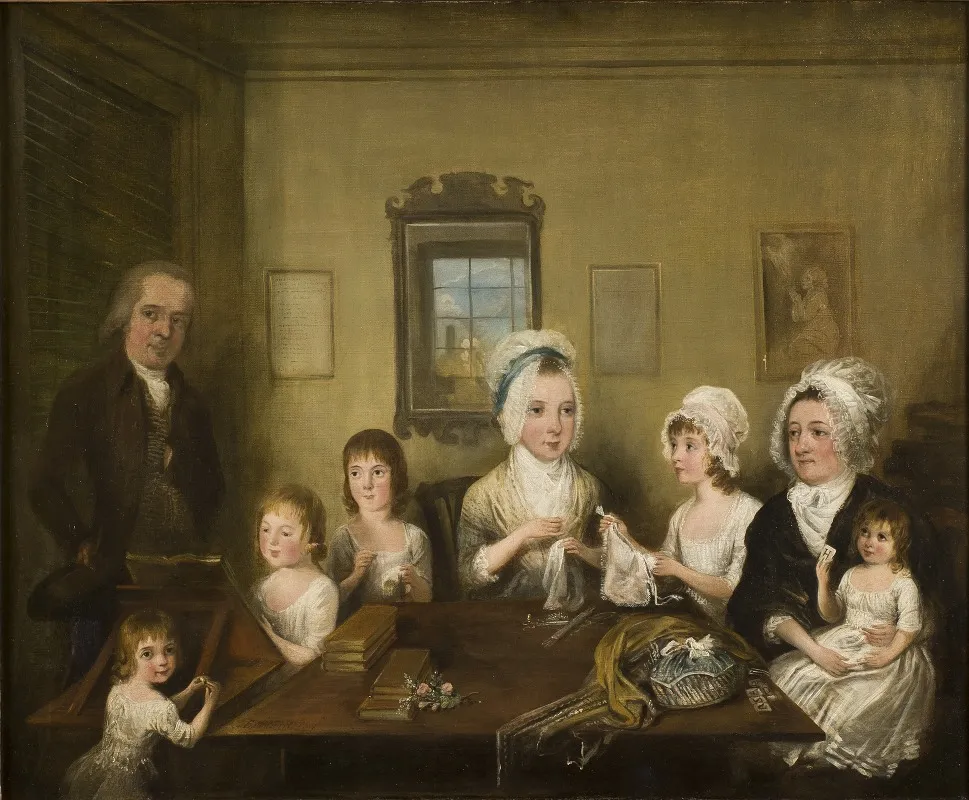 Portratt Av Familjen Latrobe Of Fulneck